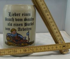Bier-Humpen Spruch (Lieber einen Bauch)