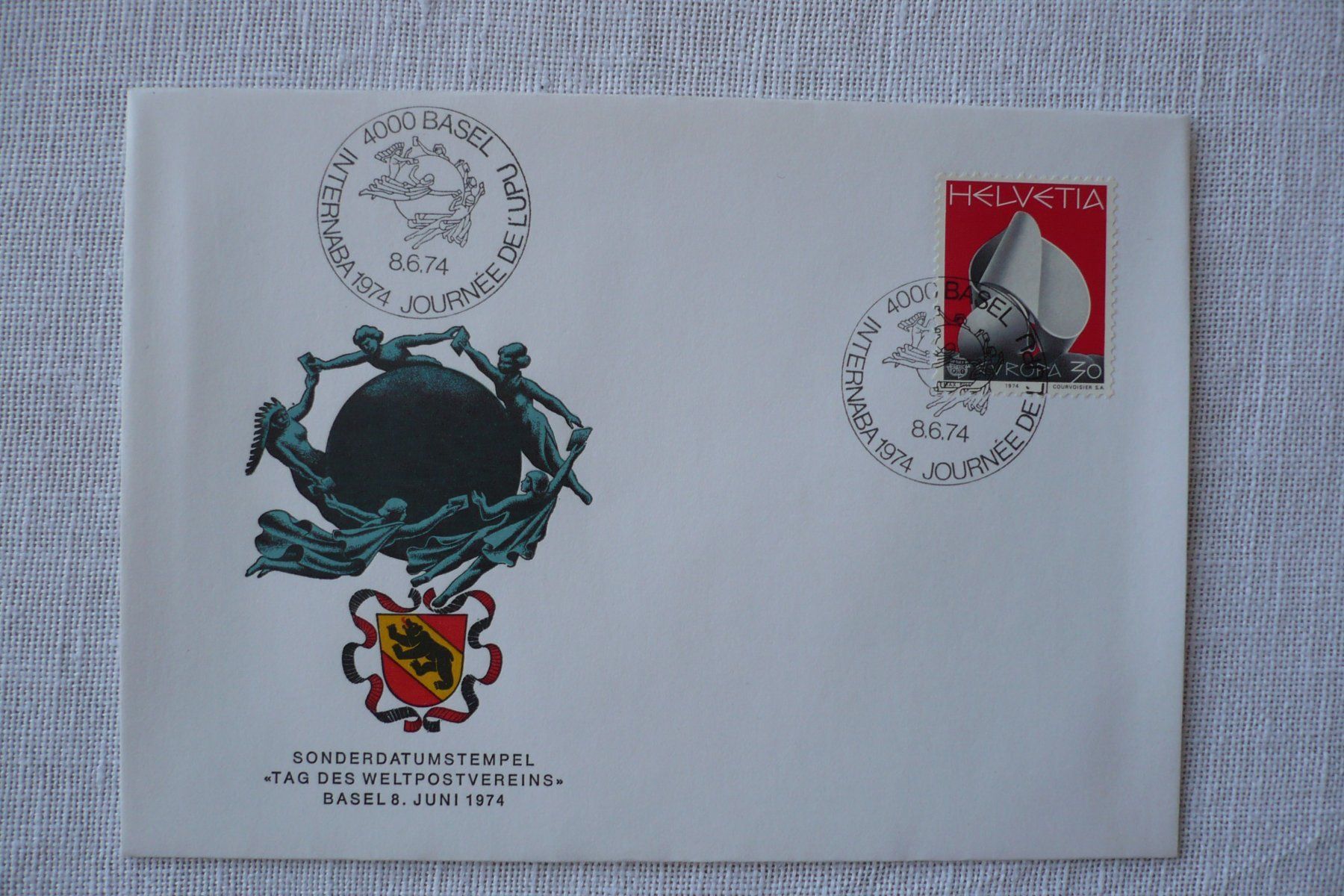 Tutti i francobolli: 8.6.74 INTERNABA Tag der UPU – Usato da Zürich venduto da saltandpepper008