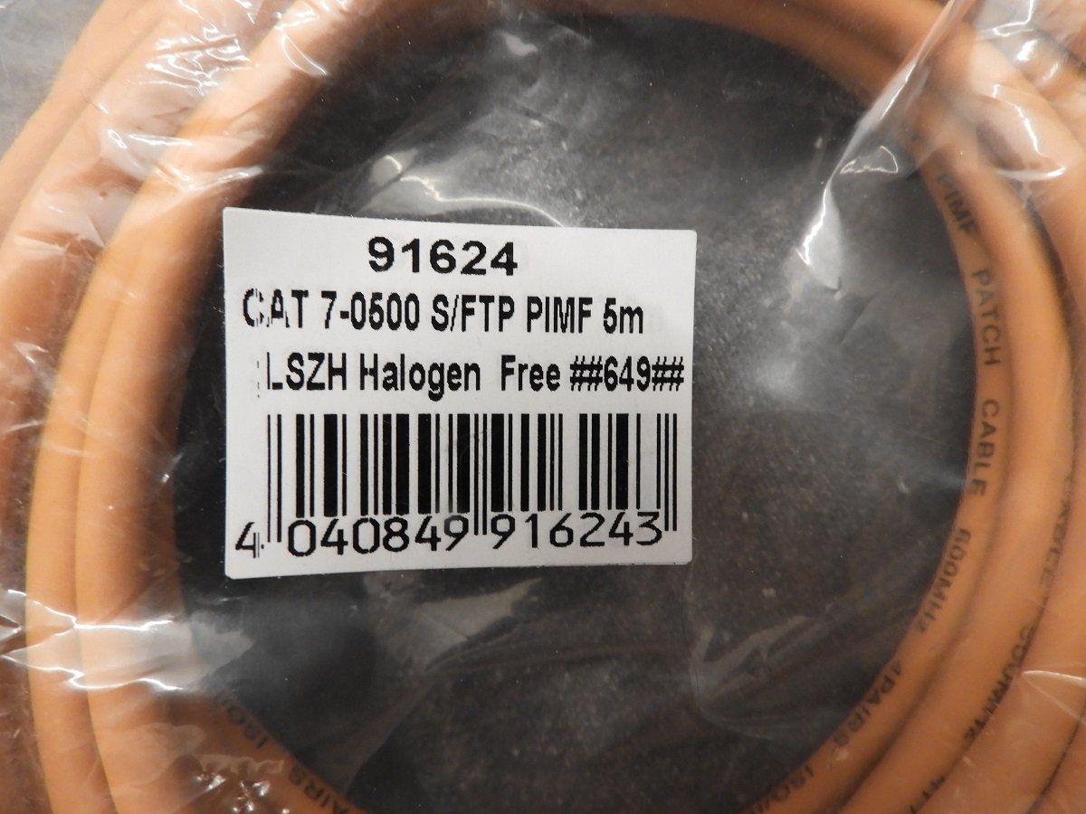 Cavi: 8 Netzwerk-Kabel, Patchkabel CAT 7. Je 5m lang – Nuovo e nell'imballaggio originale da Winterthur venduto da Spur1 1