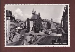LAUSANNE - St. François - Tram - 1949
