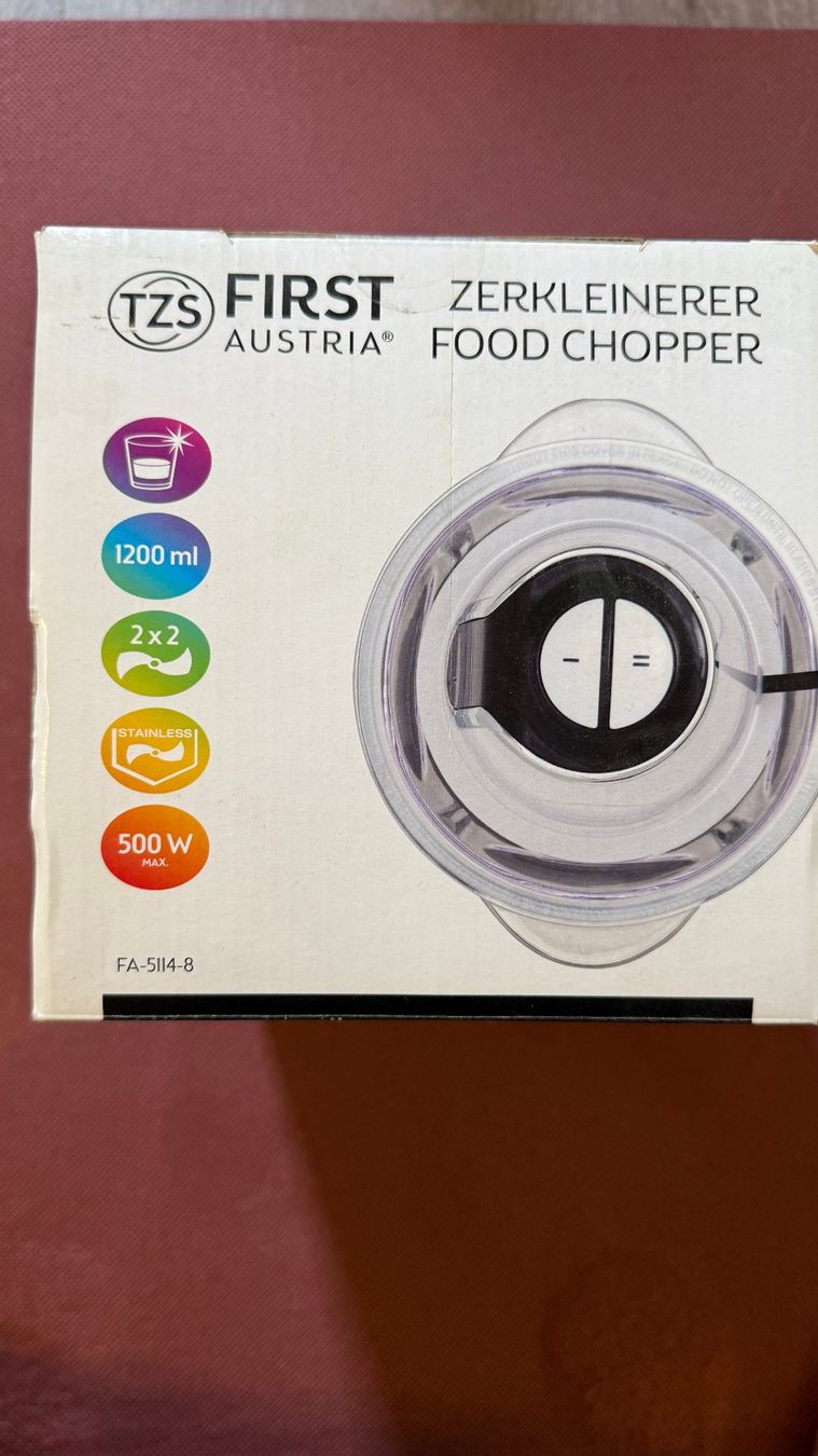 Elettrodomestici da cucina: TZS First Austria Zerkleinerer, Glasbehälter – Nuovo e nell'imballaggio originale da Horgen venduto da Neuron007 2