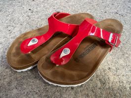 Birkenstock Gizeh rot Lack Gr. 40