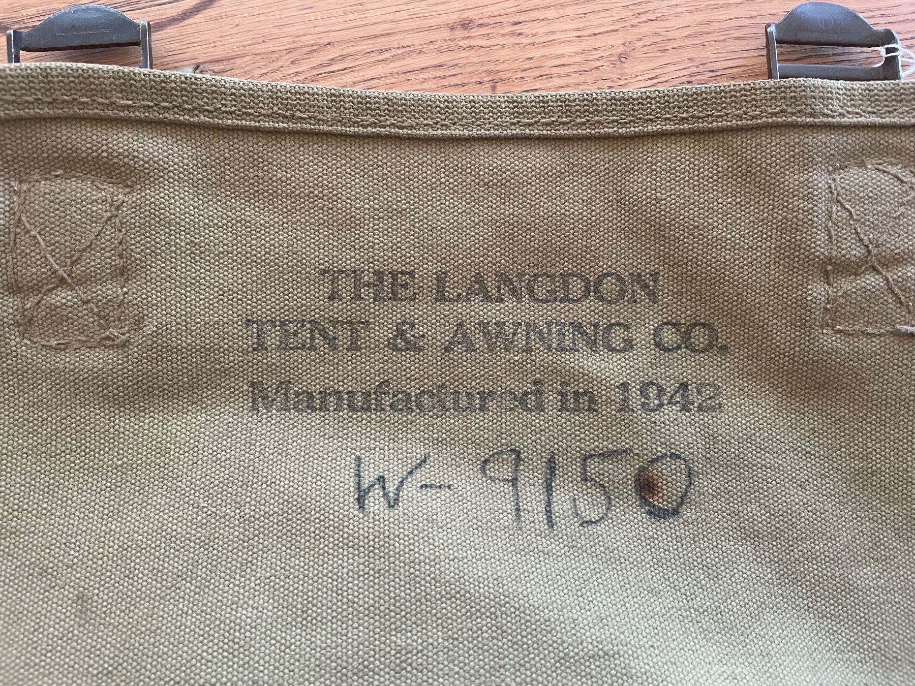 US Army Uniformi: Original WW2 US ARMY musette 1942 – Usato da Oberbütschel venduto da Woodie2005 3