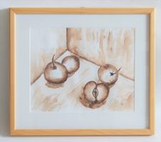 Aquarell: Aepfel