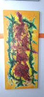 Gemälde " Herbstfeuer im Wald" handmade 40×90