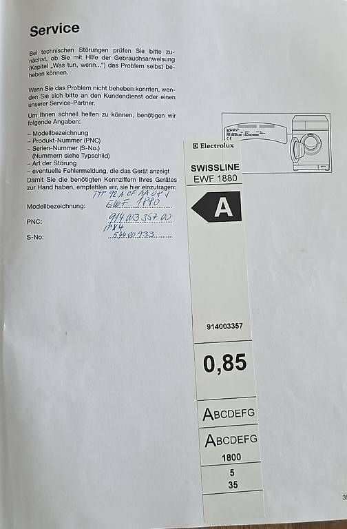 Lavatrici: Waschmaschine Electrolux – Usato da Märwil venduto da Obludka 1