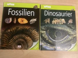 2 neue Memo Wissen Bücher Fossilien & Dinosaurier