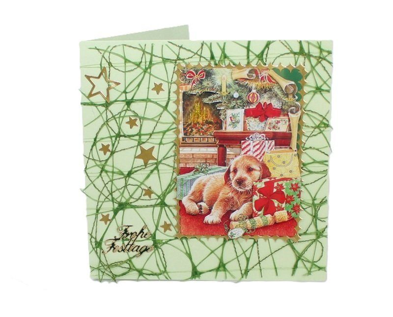 Cartoline: Weihnachtskarte Welpe (521) – Nuovo (secondo la descrizione) da Schlatt TG venduto da glueckwunschkarte.22 2