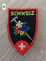 Badge , Patch, Aufnäher SCHWEIZ ,Pickel/Alpenblumen (4)