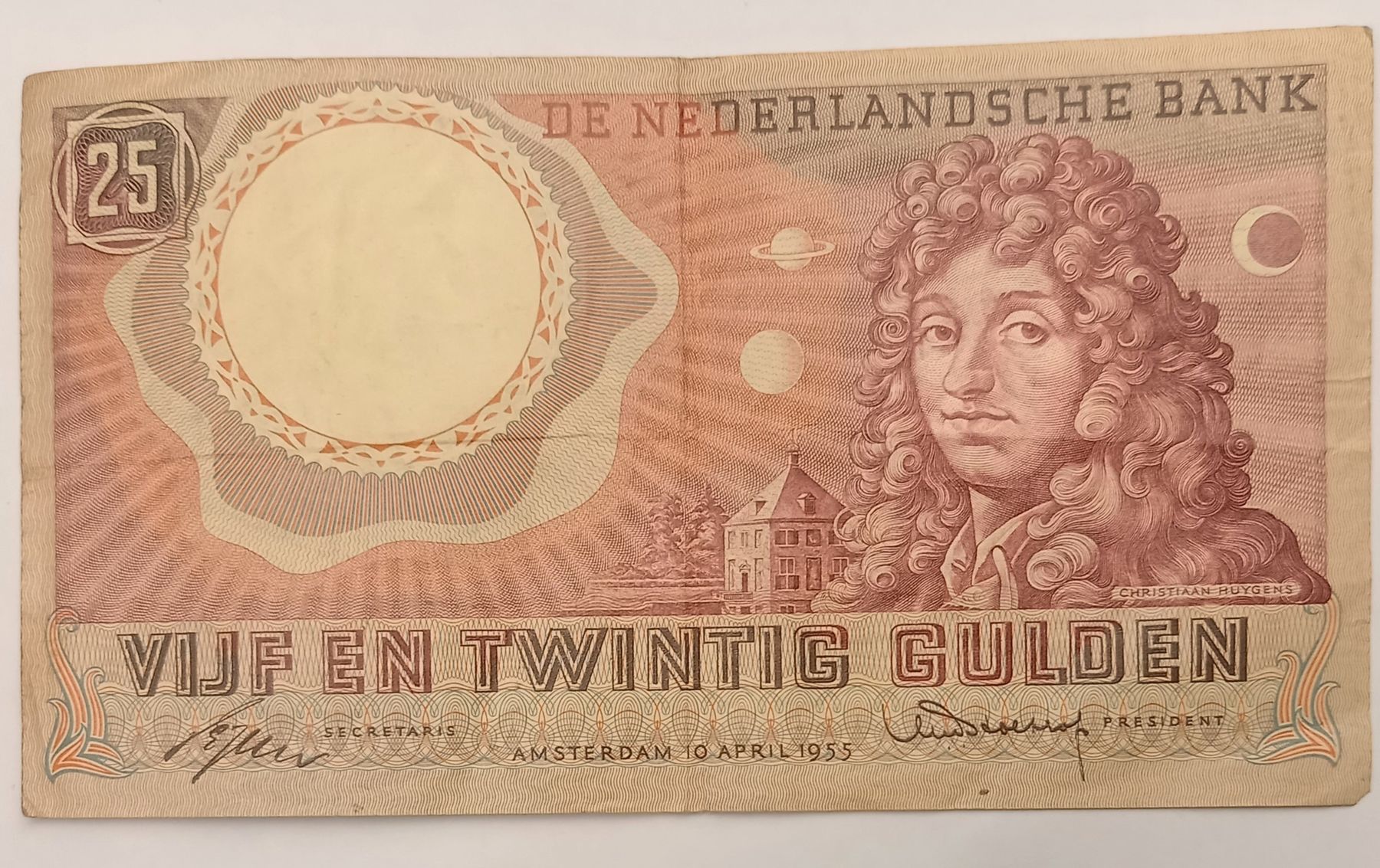 Banconote: 25 Gulden Nederland 1955 – Usato da Minusio venduto da epp_cty9