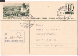 Bild-PK Wiedlisbach, von Ballonflug 1952 an Oscar Stahel ZH