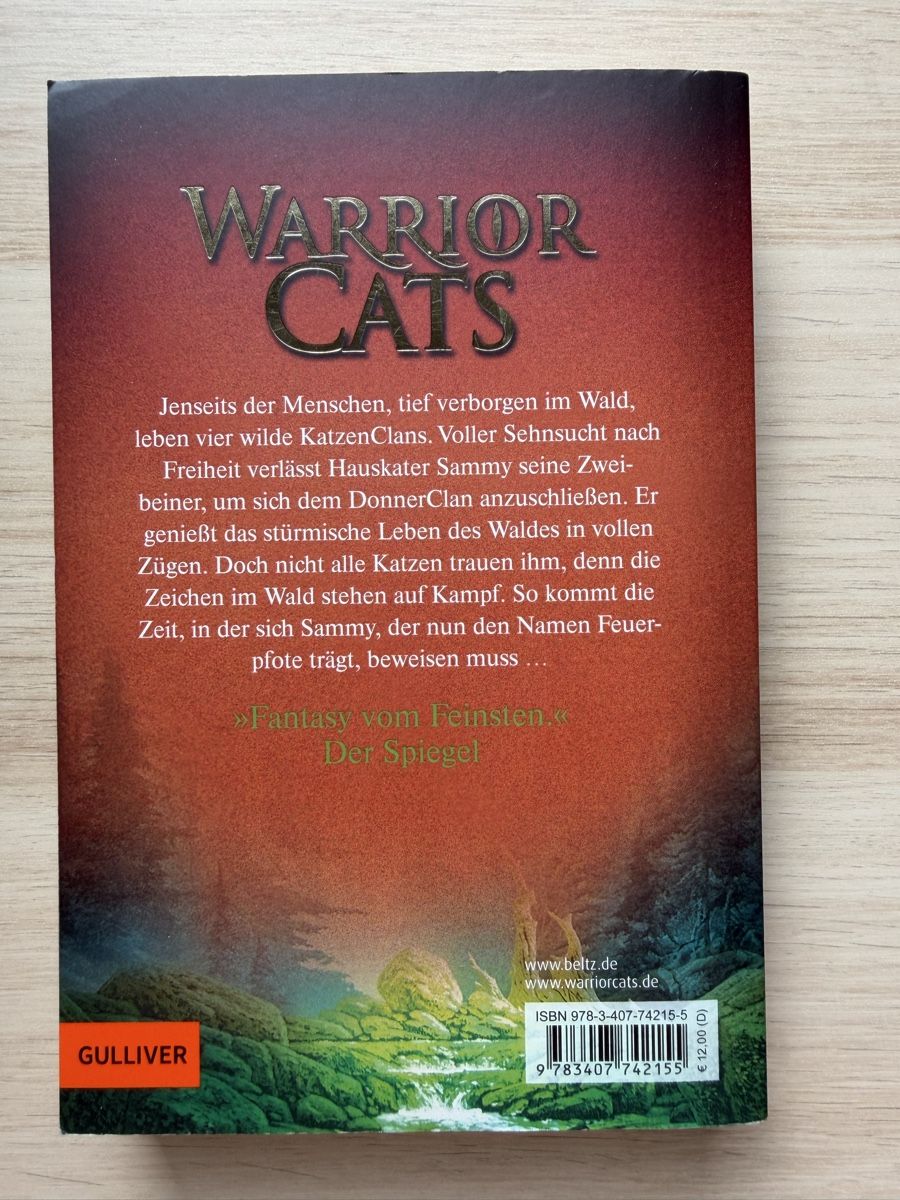 Libri: WARRIOR CATS Staffel 1 Band 1-6 – Usato da Zürich venduto da Fuxion 1