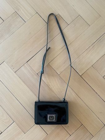 Acne Studios Lackleder Tasche Schwarz