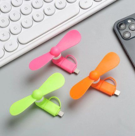 Ventilatoren: Neuheit: 2in1 Mini Portable Mobile Phone Ventilator – Neu und originalverpackt aus Tägerwilen von Swiss-Ricardo 2