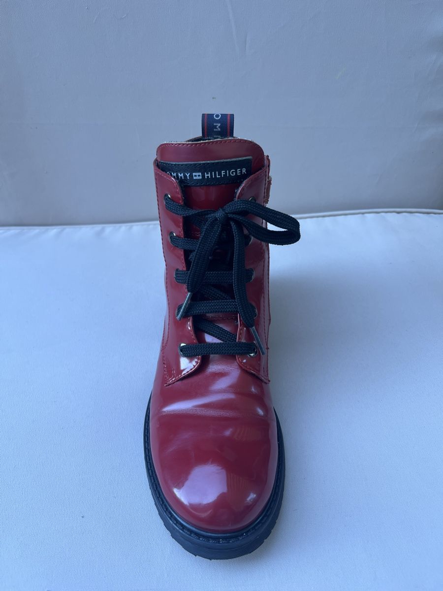 Tommy Hilfiger Damenschuhe: Tommy Hilfiger Damen Boots Rot Gr. 36 – Gebraucht aus Thalheim von karmabis_ 3