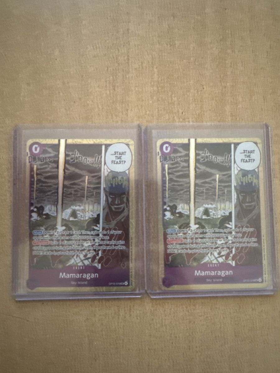 Bandai Carte collezionabili: One Piece 2x Mamaragan (OP15-078) – Nuovo (secondo la descrizione) da Aesch BL venduto da LeekTCG