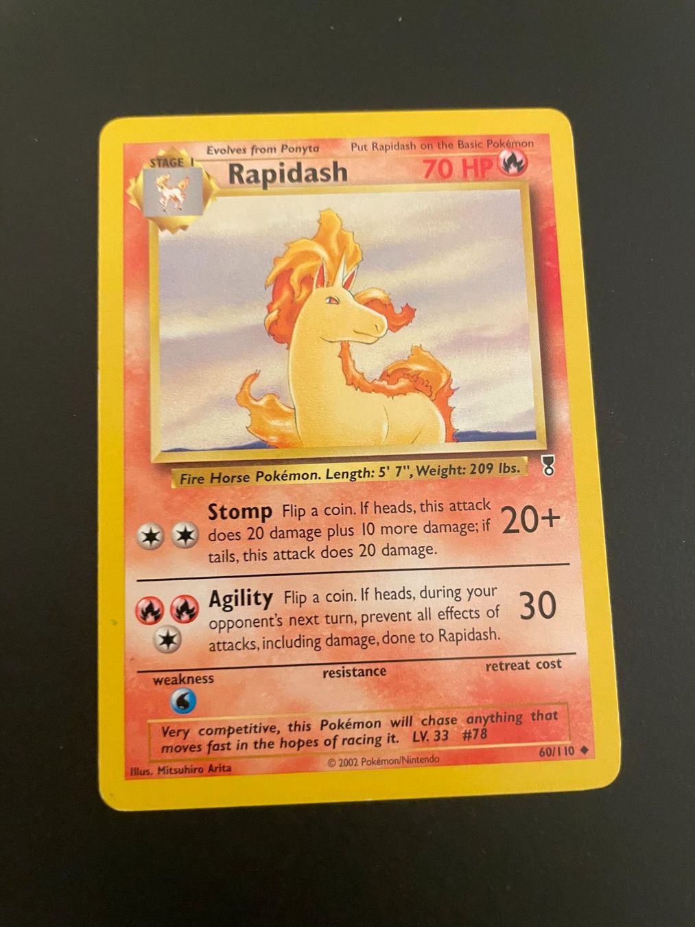 Pokémon Sammelbilder & Trading cards: Rapidash Non-Holographic 60/110 Legendary Collection – Gebraucht aus Zürich von pokemon_cards
