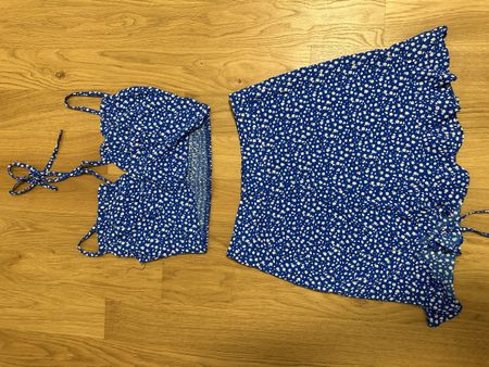 Kleidungsset Sommerrock Crop Top Grösse S 