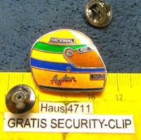 FORMEL1 AYERTON SENNA RACING-HELM PIN ENAMEL mitSECURITYCLIP