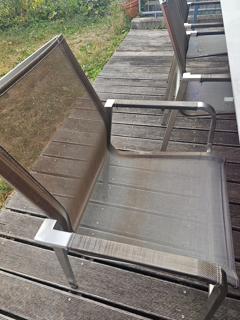Hunn Set di tavolo e panche: Hunn Gartentisch mit 6 Stühlen – Usato da Brütten venduto da bru_vm8d 3
