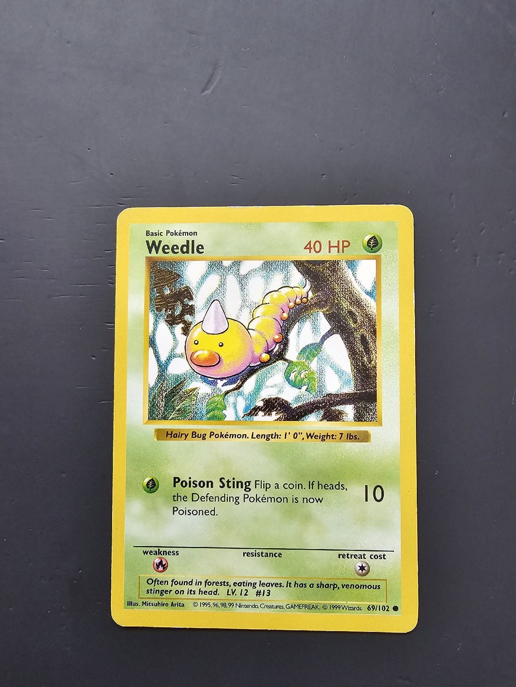 Pokémon Carte collezionabili: Weedle Pokemon Karte Shadowless Base Set – Usato da oberbuchsiten venduto da thug4