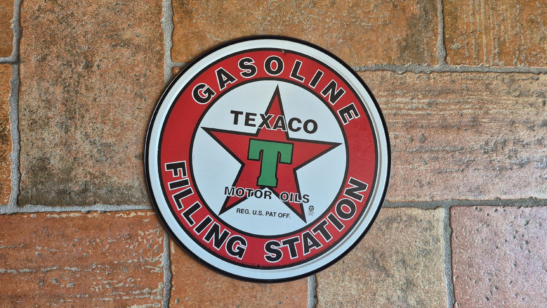 Texaco Schilder: Texaco insegna Usa – Gebraucht aus Genestrerio von RUSTY_VIK