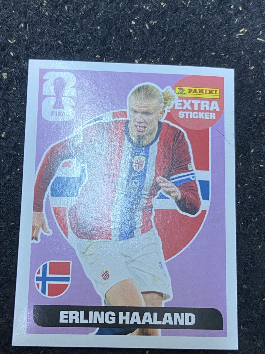 Panini Carte collezionabili: Panini Erling Haaland Extra Sticker Lila – Nuovo (secondo la descrizione) da Lotzwil venduto da kie_t777