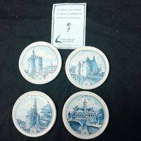Schoonhoven Keramik Untersetzer Set mit Zertifikat
