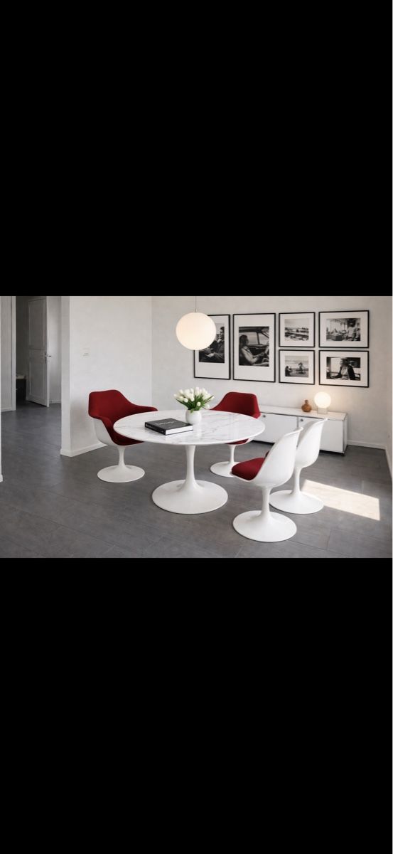 Knoll Sedie: 4x Eero Saarinen Tulip Knoll International – Usato da Fribourg venduto da dz82