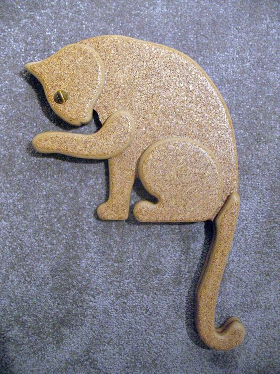 Produktbild von Tischdekoration Katzen Süße Katzen Deko Aus Holz - Paar Katzen Figuren 10x8cm Für Schreibtisch Deko Tier Deko Schreibtisch