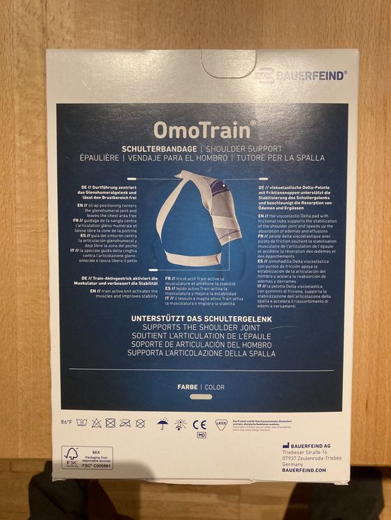 Bauerfeind Schulterbandage Omotrain Grösse 2 (Neu (gemäss Beschreibung ...