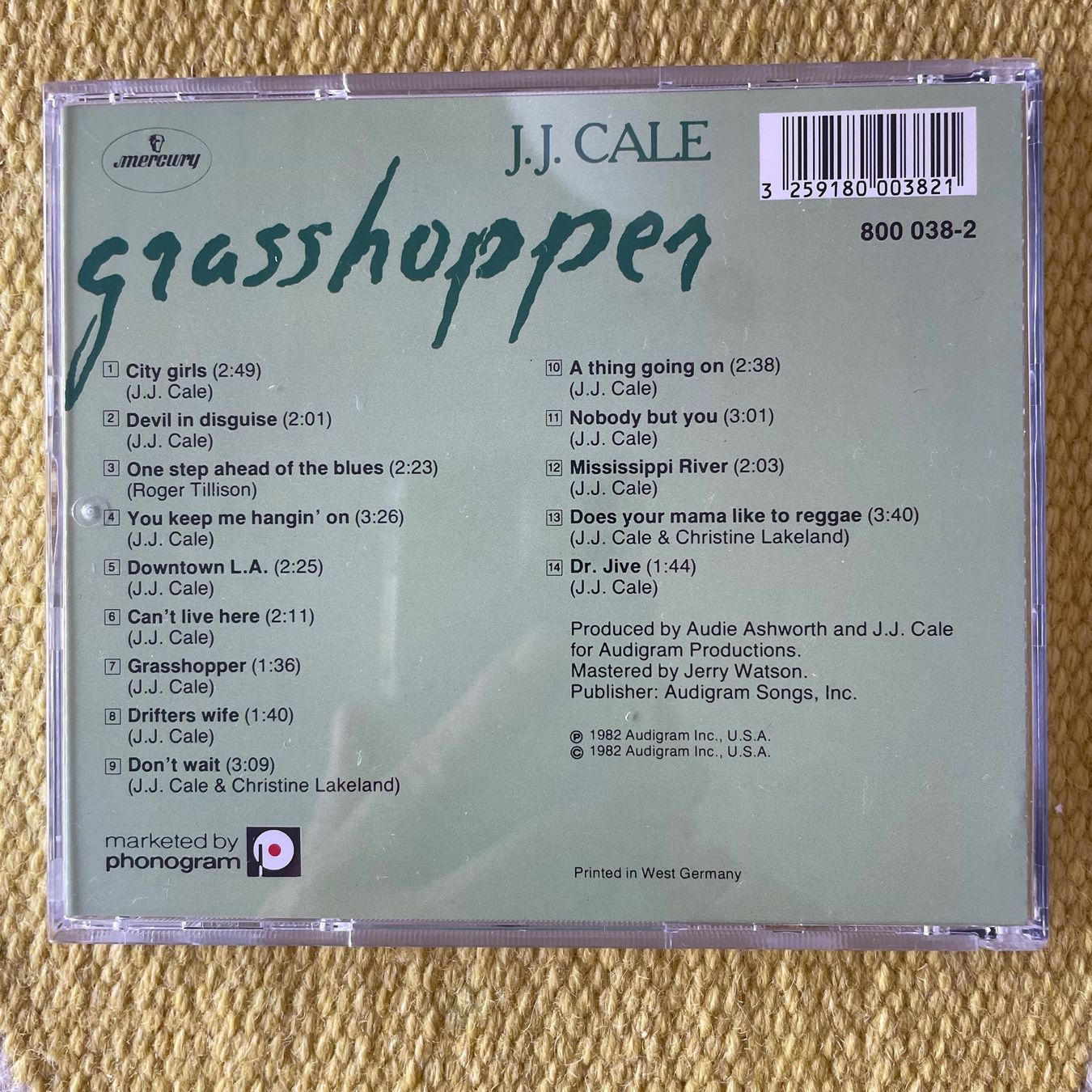 CD: J.J. CALE-GRASSHOPPER – Usato da Rorschacherberg venduto da CD-Roli 1
