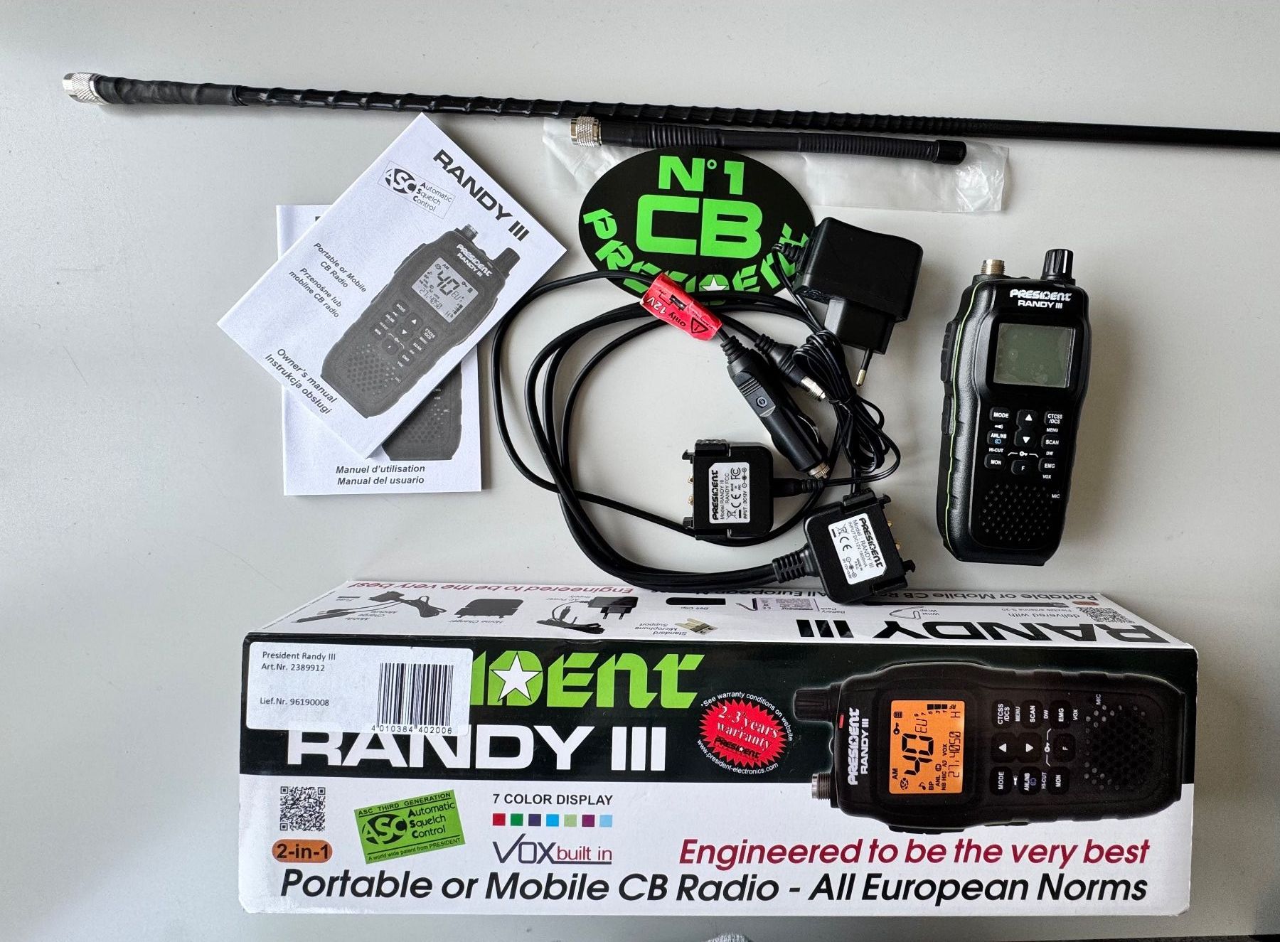 Radiocomunicazione: President Randy CB-Handfunkgerät – Usato da Bürglen TG venduto da Pukmig 1