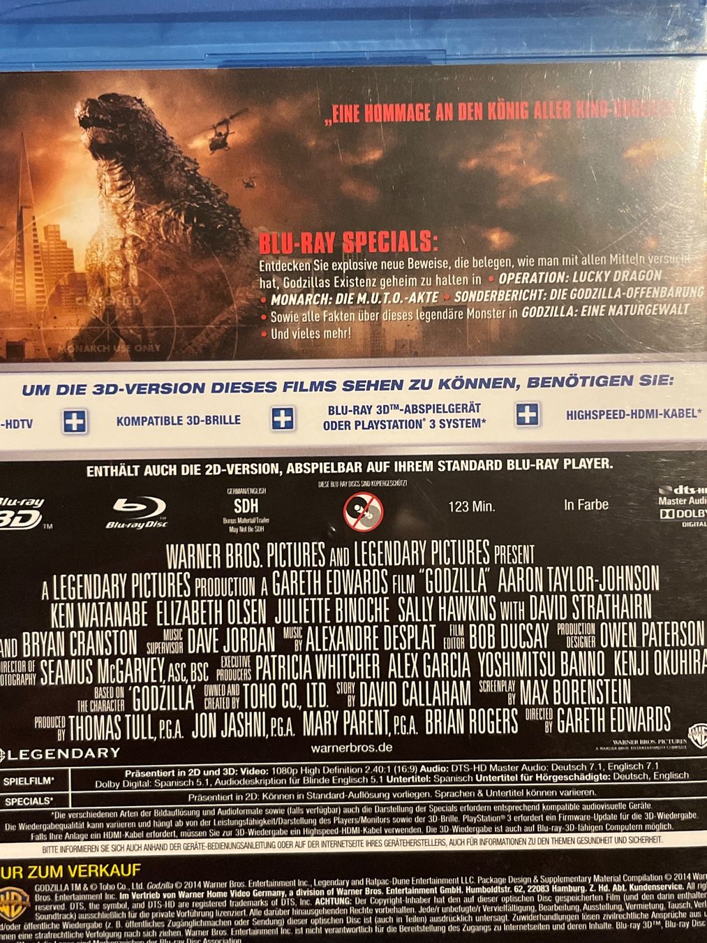 Tutti i DVDs: Godzilla   3D / 2D   (2014) – Nuovo (secondo la descrizione) da Waldenburg venduto da Gonzo8 1