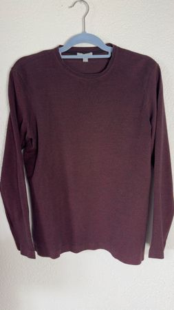 COS pull fin coton bordeaux S / Pullover