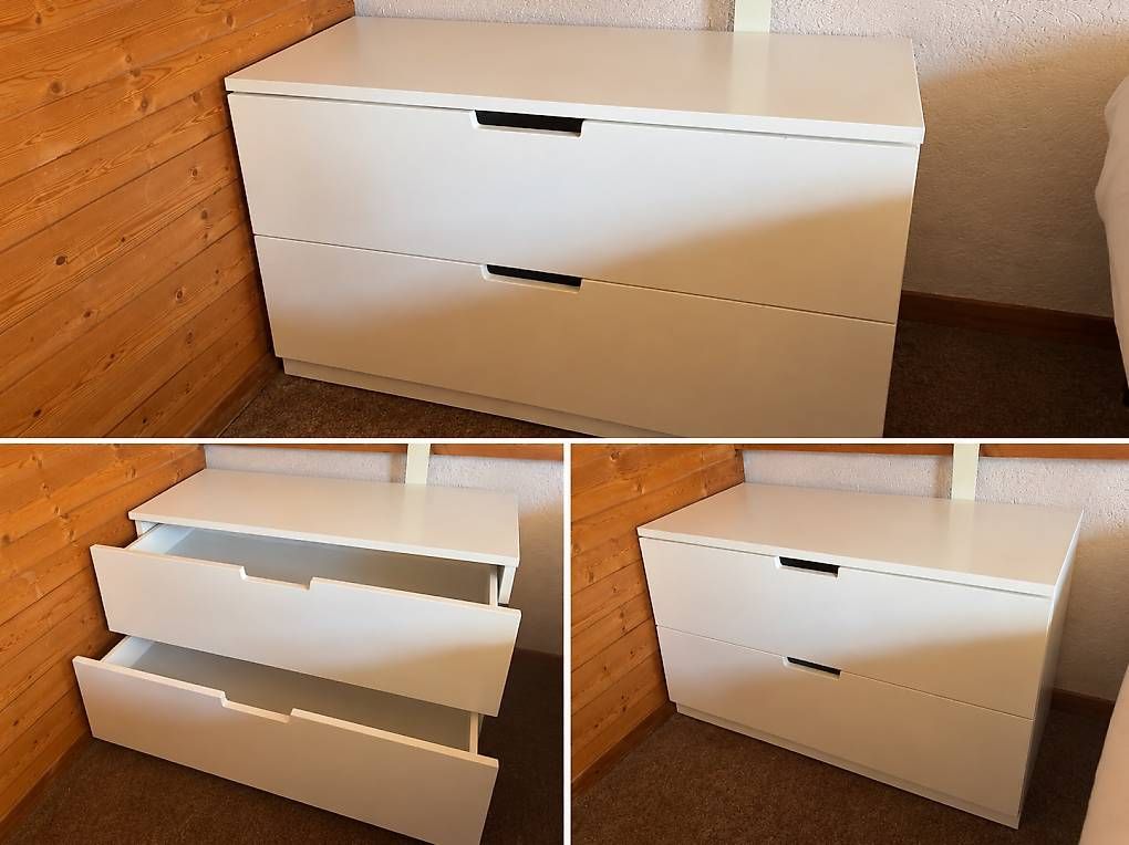 Kommoden: IKEA Kommode mit 2 Schubladen  Weiss – Gebraucht aus Emmetten von kel_982x