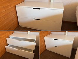 IKEA Kommode mit 2 Schubladen  Weiss