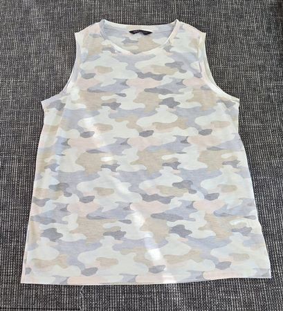 Damen Tank Top M&S Gr. 40 Camouflage Sommer Top Ärmellos