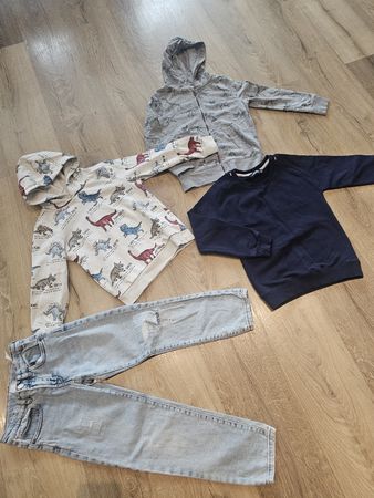Kleidung Set Jungen Pullover Jeans guter Zustand Gr 122