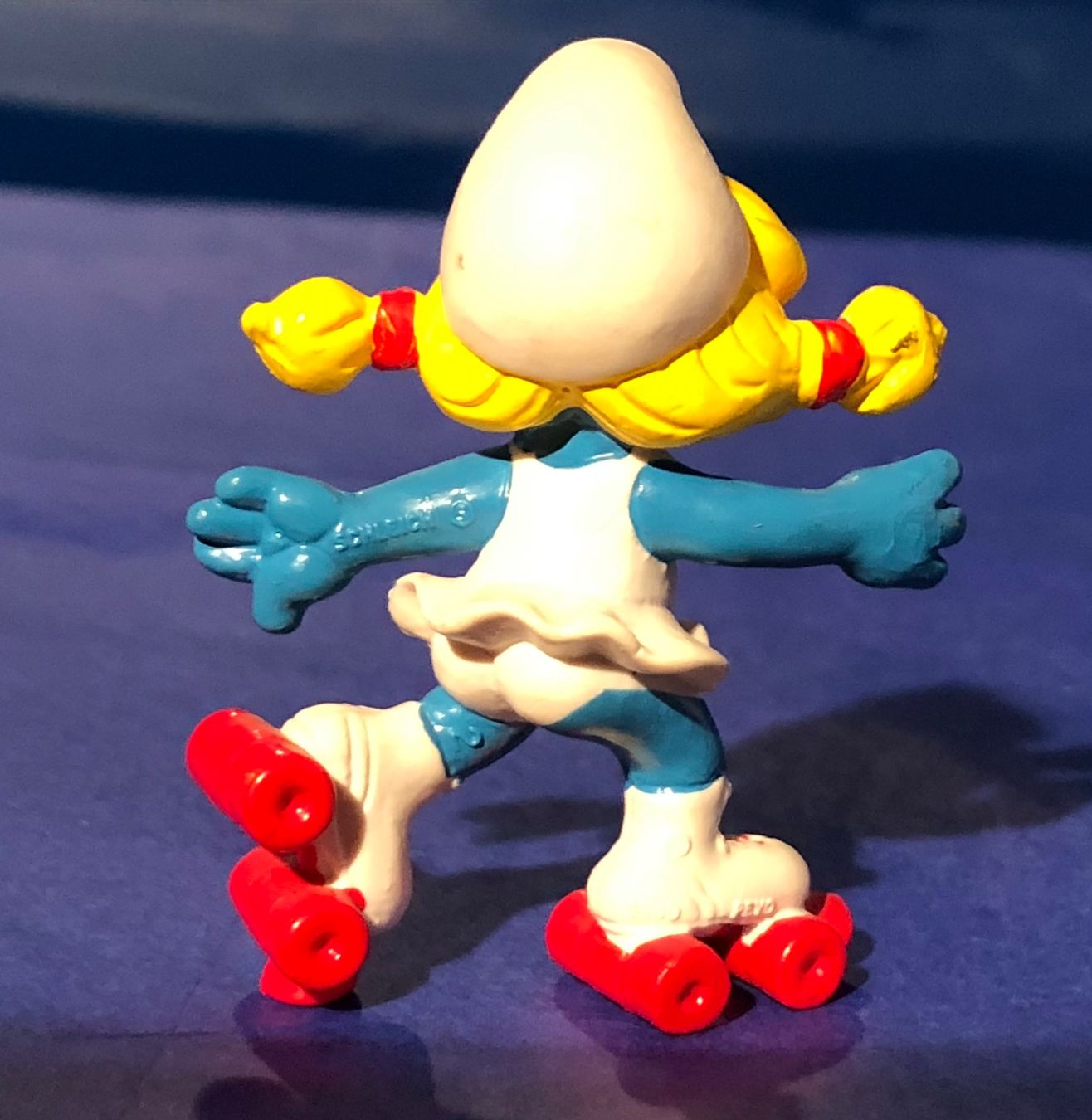 Schleich Statuette: Schlumpfine auf Rollschuhen – Usato da Oberkulm venduto da Weberlisa 1