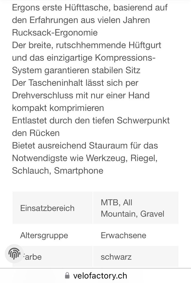 Borse: Ergon Hüfttasche/ Hipbag – Usato da Greppen venduto da chelito 3