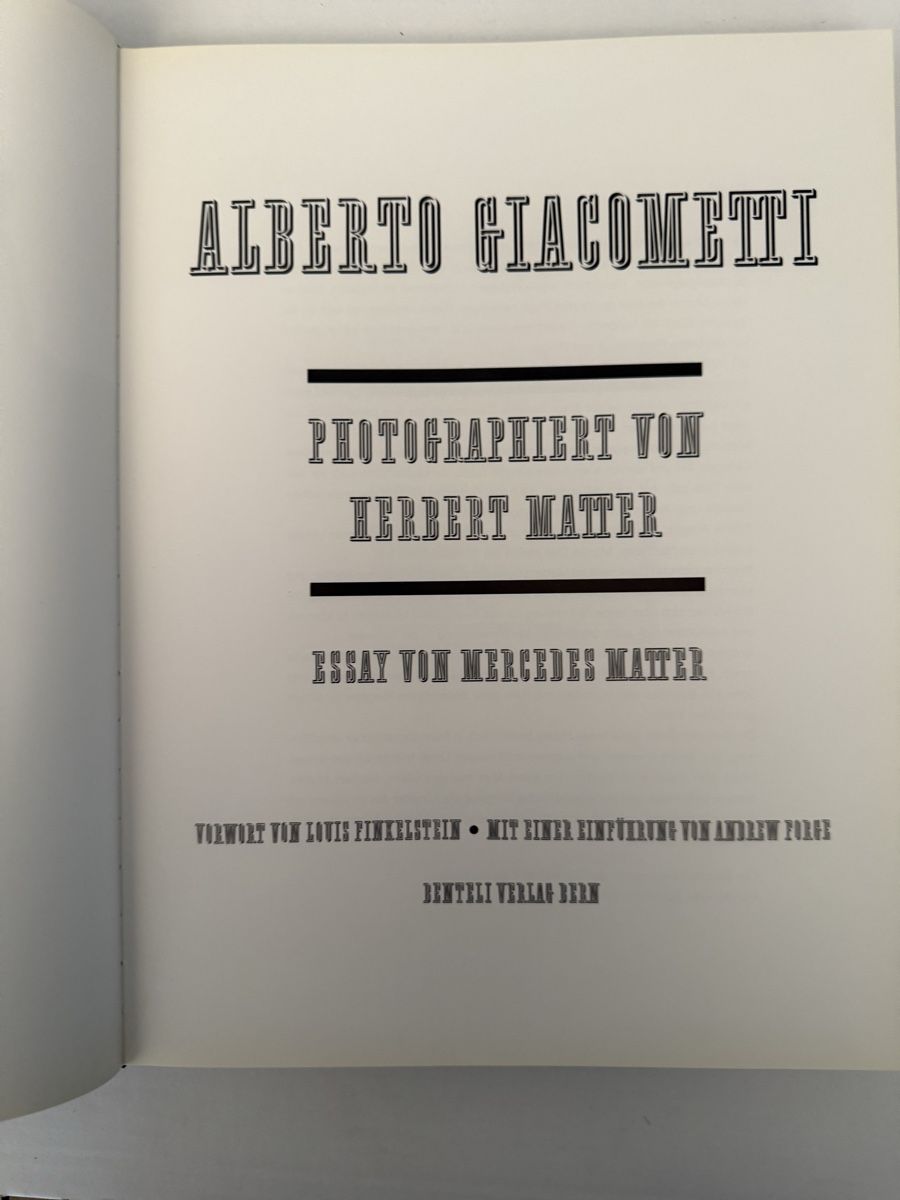 Libri: Giacometti, Matter, Benteli, 1987, Grossformat  – Usato da Zürich venduto da Carrington 3