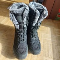Winterstiefel schwarz, 1 x getragen,  40.5