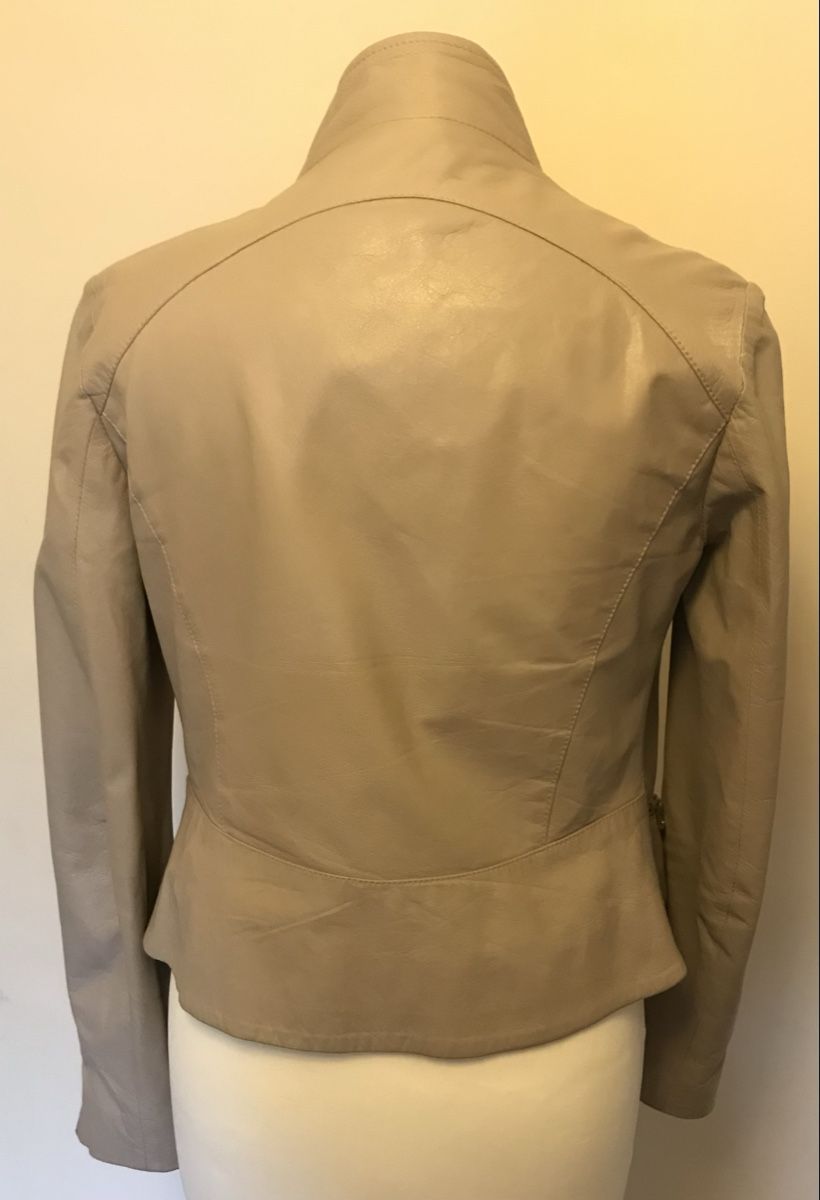 Giacche: Italian leather jacket in stone IT42 – Usato da Embrach venduto da lau_2gtp 4