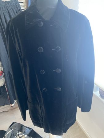 Miss V Valentino Sakko schwarz Samt guter Zustand