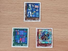 Timbres CH - Pro-Patria 1970 - (29.V.) N° 146 + 147 + 148