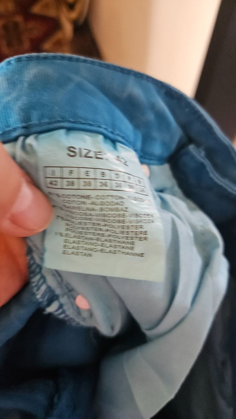 Pantaloni: Pantaloni azzurri tg.42 cotone – Usato da Melano venduto da H-Sara 3