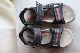 Sandalen Memphis One Schwarz Rot Velcro Grösse 41 guter Z...