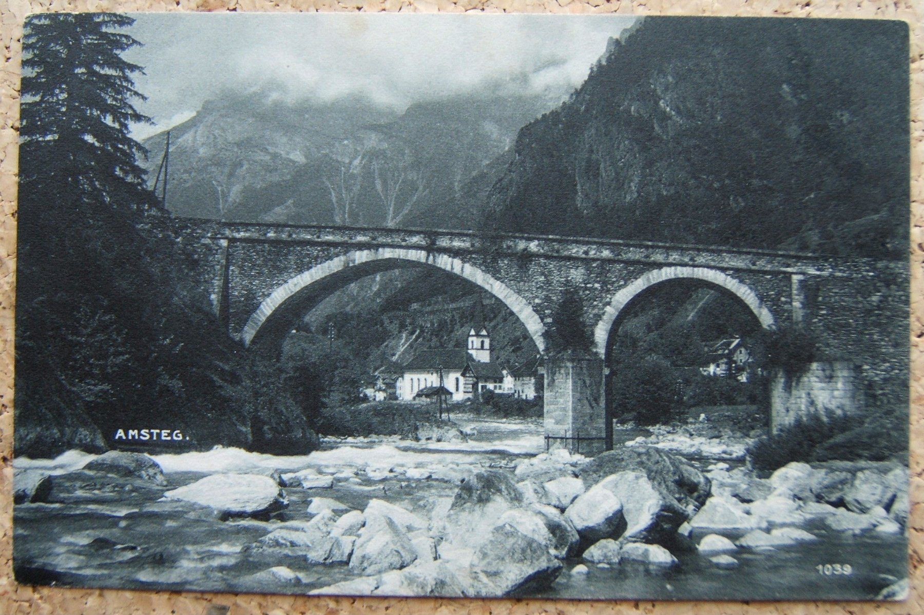 Cartoline postali: AK AMSTEG 1919 – Usato da Brunnen venduto da Nonne04