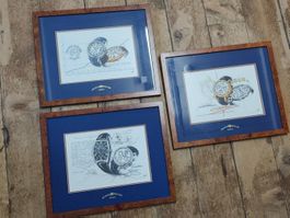 Franck Muller Lithographie Uhren gerahmt / Armbanduhr Uhr